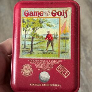 Game Of Golf Vintage Game Series In Metal Storage Tin Sealed Contents NWT USA